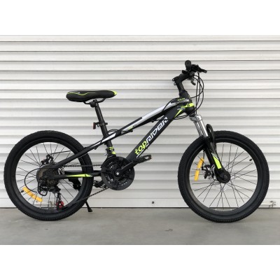 20" велосипед TopRider-611 20"  салатовий
