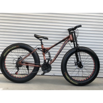26" велосипед фетбайк TopRider-620 26" коричневий