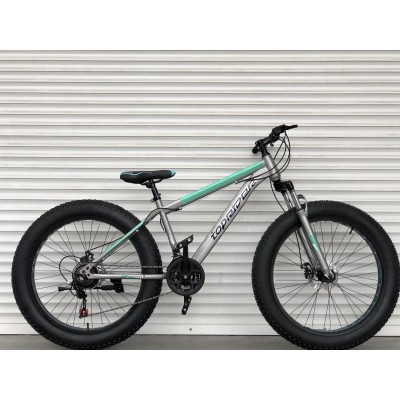 26" велосипед фетбайк TopRider-650 26" зелений