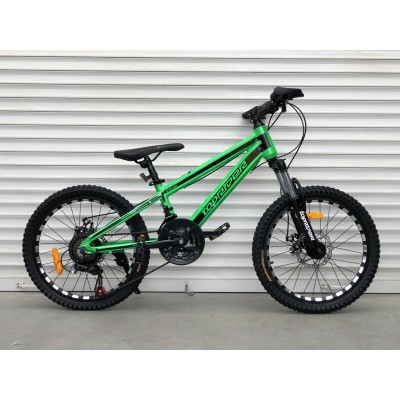 20" велосипед TopRider-680 20"  салатовий