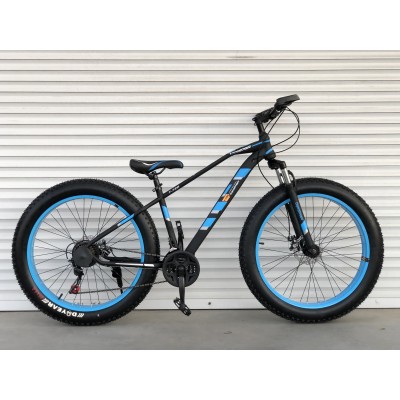 26" велосипед фетбайк TopRider-720 26" синій