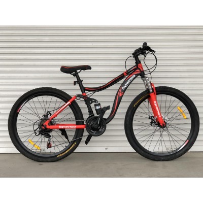 26" велосипед TopRider-910 26"  червоний