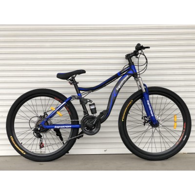 26" велосипед TopRider-910 26"  синій