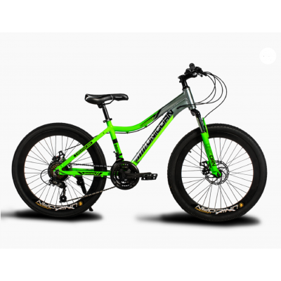 24" велосипед Unicorn-Colibry mini 24" зелений АЛЮМІНІЄВИЙ