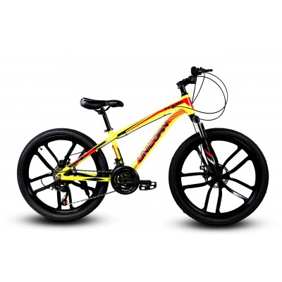 24" велосипед Unicorn-FLAME 24" ЖОВТИЙ  ЛИТІ КОЛЕСА  АЛЮМІНІЄВИЙ