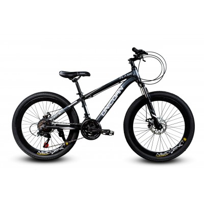24" велосипед Unicorn-FLAME 24" СІРИЙ АЛЮМІНІЄВИЙ