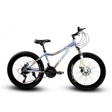  24" велосипед Unicorn-SLIDING 24" СЕРО-ОРАНЖЕВІЙ АЛЮМІНІЄВИЙ