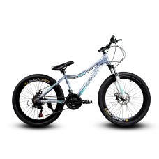24" велосипед Unicorn-SLIDING 24" СЕРО-БІРЮЗОВИЙ АЛЮМІНІЄВИЙ 