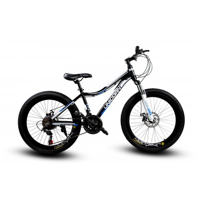 24" велосипед Unicorn-SLIDING 24" ЧОРНО-СИНІЙ АЛЮМІНІЄВИЙ