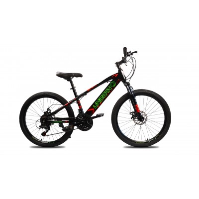 24" велосипед Unicorn-NIMBLE 24" ЧОРНО-ЧЕРВОНИЙ