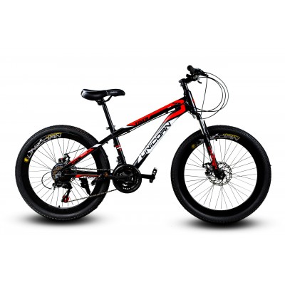 24" велосипед Unicorn-TIGER 24" ЧОРНИЙ АЛЮМІНІЄВИЙ