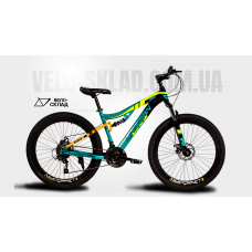 26" велосипед Unicorn-SHARK 26" БІРЮЗОВО-ЖОВТИЙ 26" велосипед Unicorn-SHARK 26" БІРЮЗОВО-ЖОВТИЙ