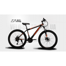 26" велосипед Unicorn-INSPIRER 26" ЧОРНО-ЧЕРВОНИЙ